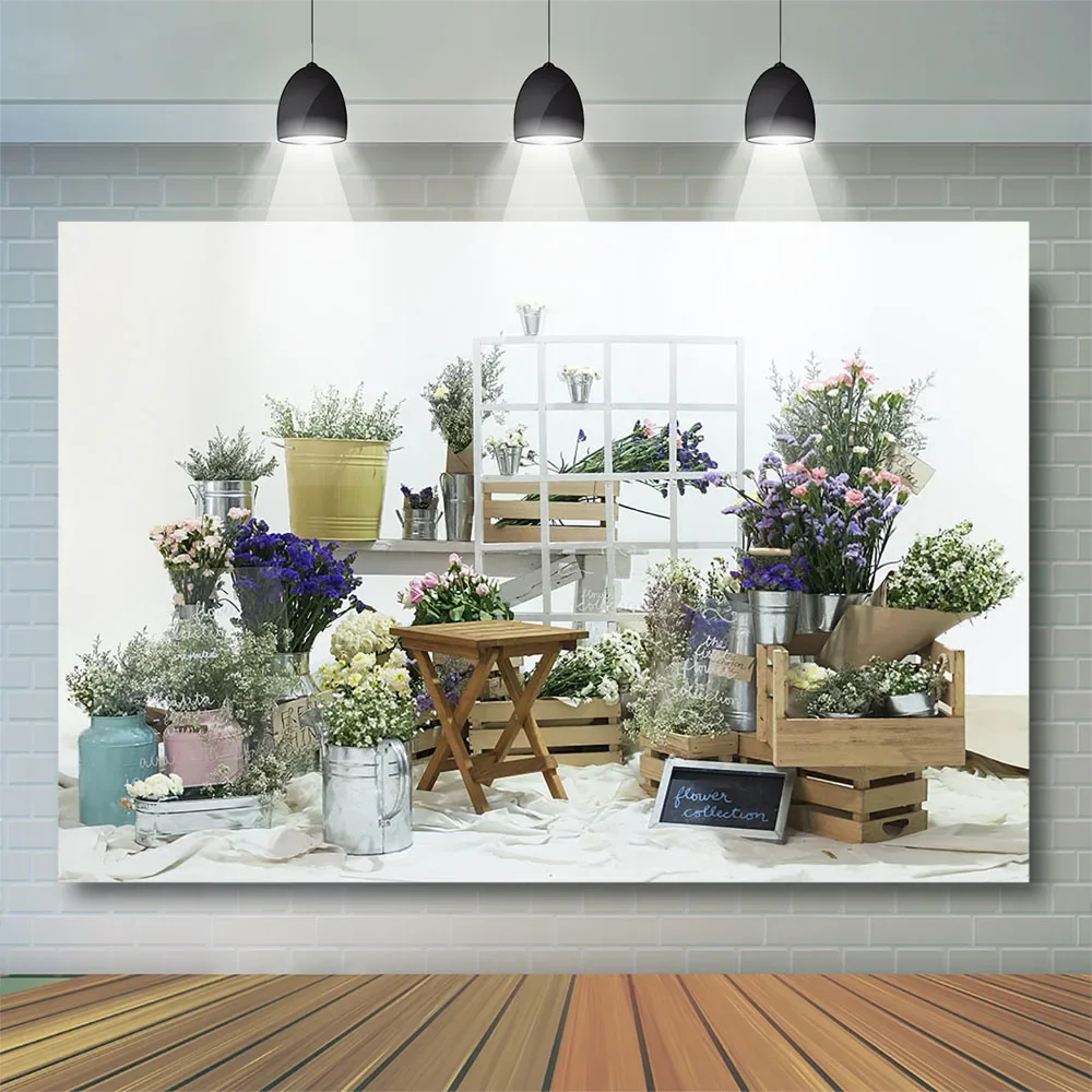 Lente achtergrond Pasen fotografie decor Kids Cake Smash kind Photocall banner pasgeboren Bunny houten raam muur fotostudio rekwisieten