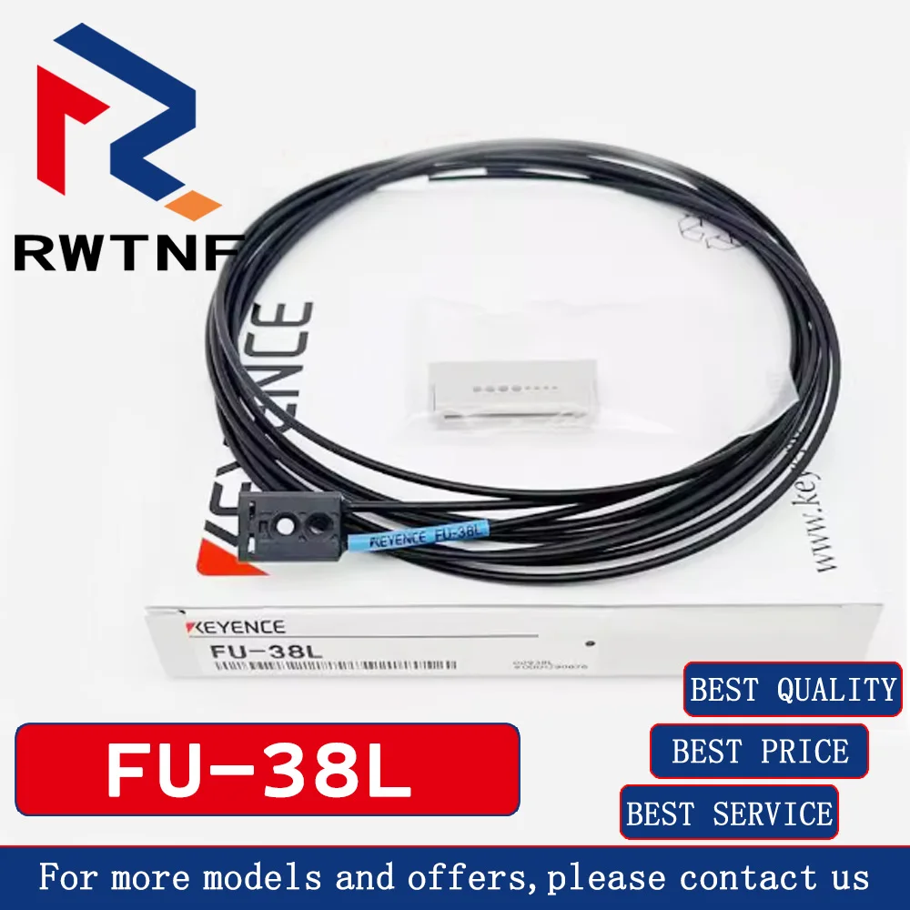 Sensor de fibra óptica KEYENCE FU-38L, accesorios completos, 100% originales