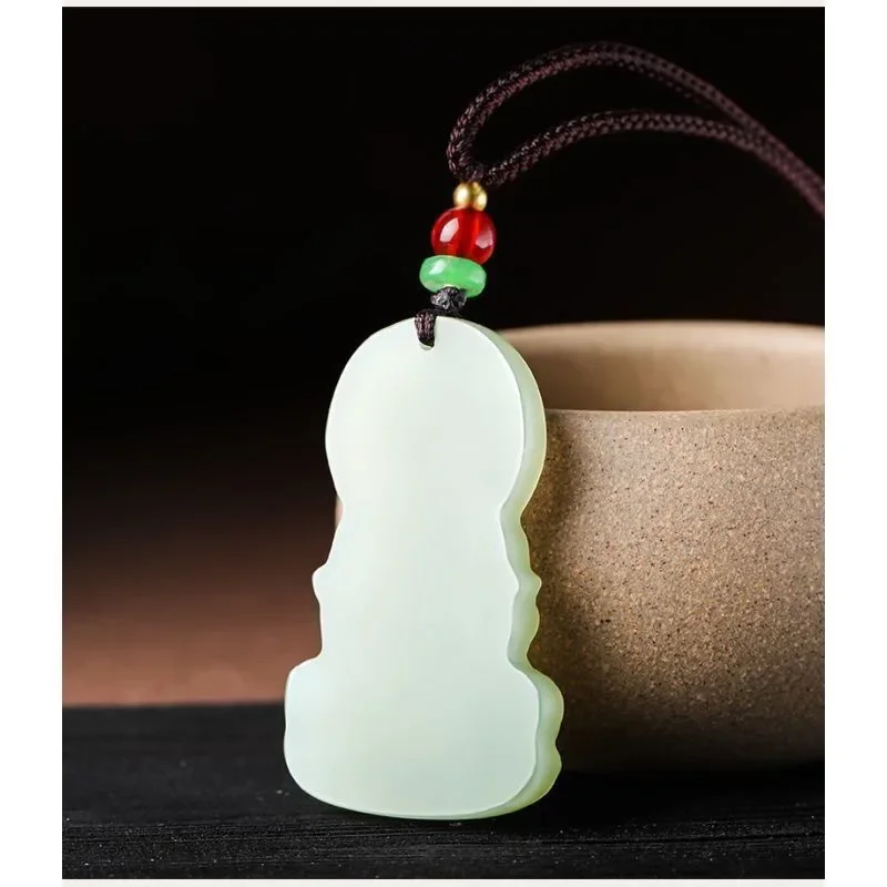 Afghan jade vase Guanyin pendant bodhisattva pendant men's and women's jade necklace