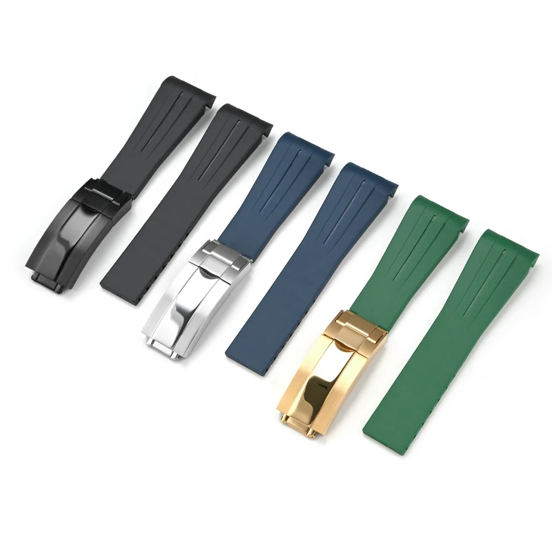 ตัวล็อคแบบพับได้สำหรับนาฬิกาสแตนเลส พร้อมระบบนิรภัย สำหรับนาฬิกา Rolex Submariner Daytona Yacht Master ขนาด 16 มม. สำหรับผู้ชาย