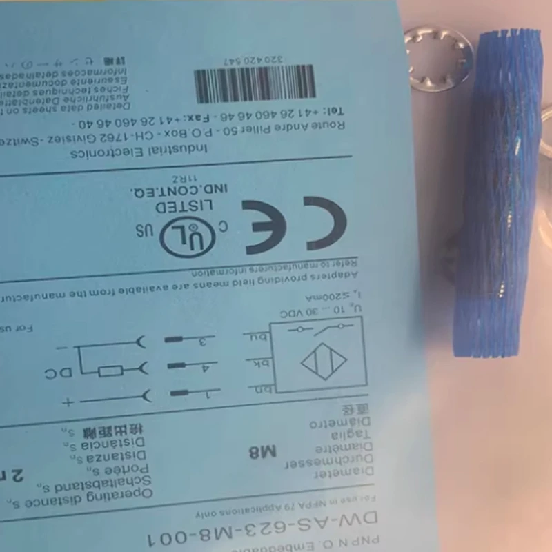 3PCS New High Quality DW-AS-623-M8-123 DW-AS-623-M12-673 DW-AS-623-M8-673 Plug-in sensor Proximity switch