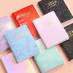 2024 A7 Planner Notebook Kawaii Diary Journal Notepad 365 Days Schedule Organizer Daily Weekly Planner Korean Stationery Office