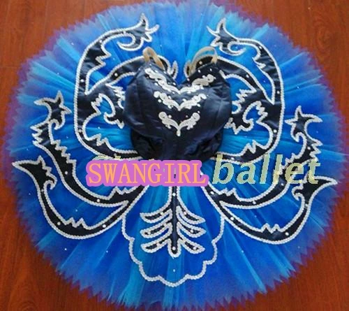 Tutu de ballet Blue Bird pour adultes, performance professionnelle, olympiques de ballet, lac des cygnes bleus, SB0057