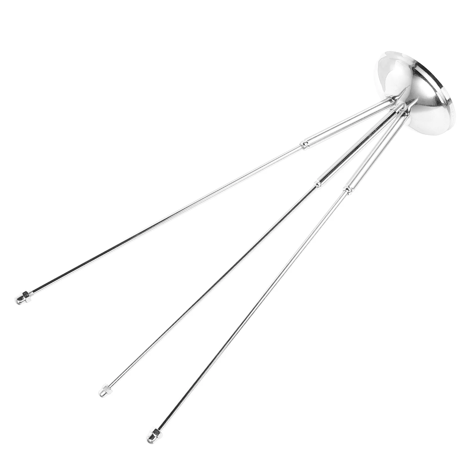 American Flag on Stick Table Pole Desktop Base Car Metal Holder Nail-free Flagpole Silver with Office