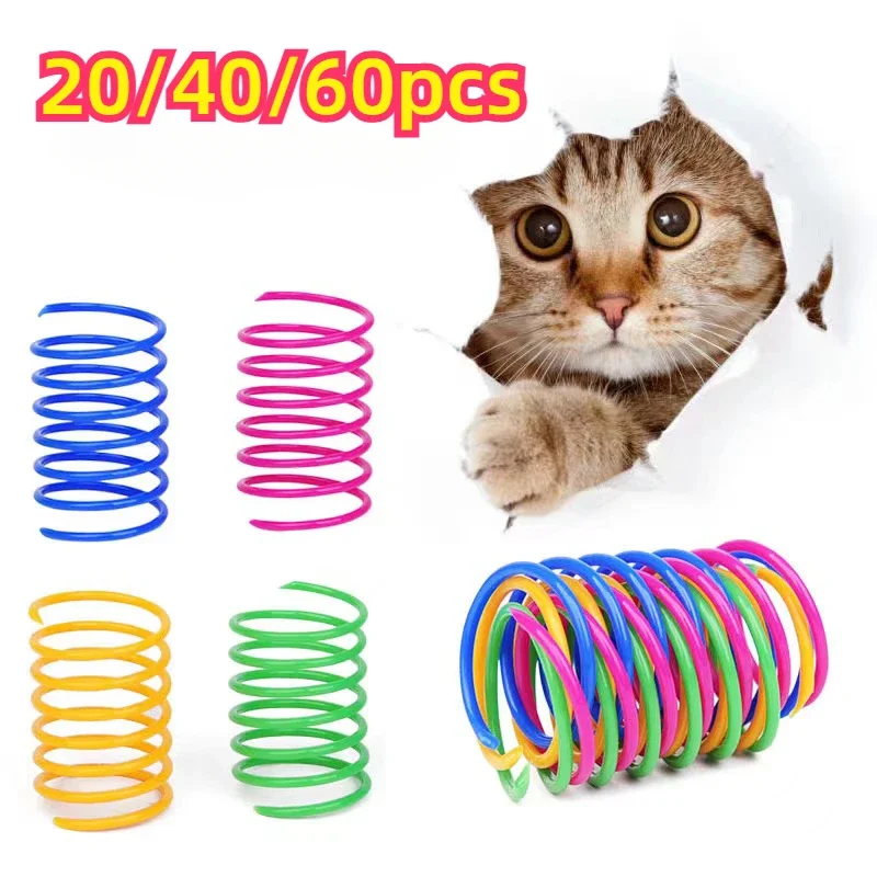 Kitten Coil Spiral Springs Cat Toys Interactive Gauge Cat Spring Toy Colorful Springs Cat Pet Toy Pet Products