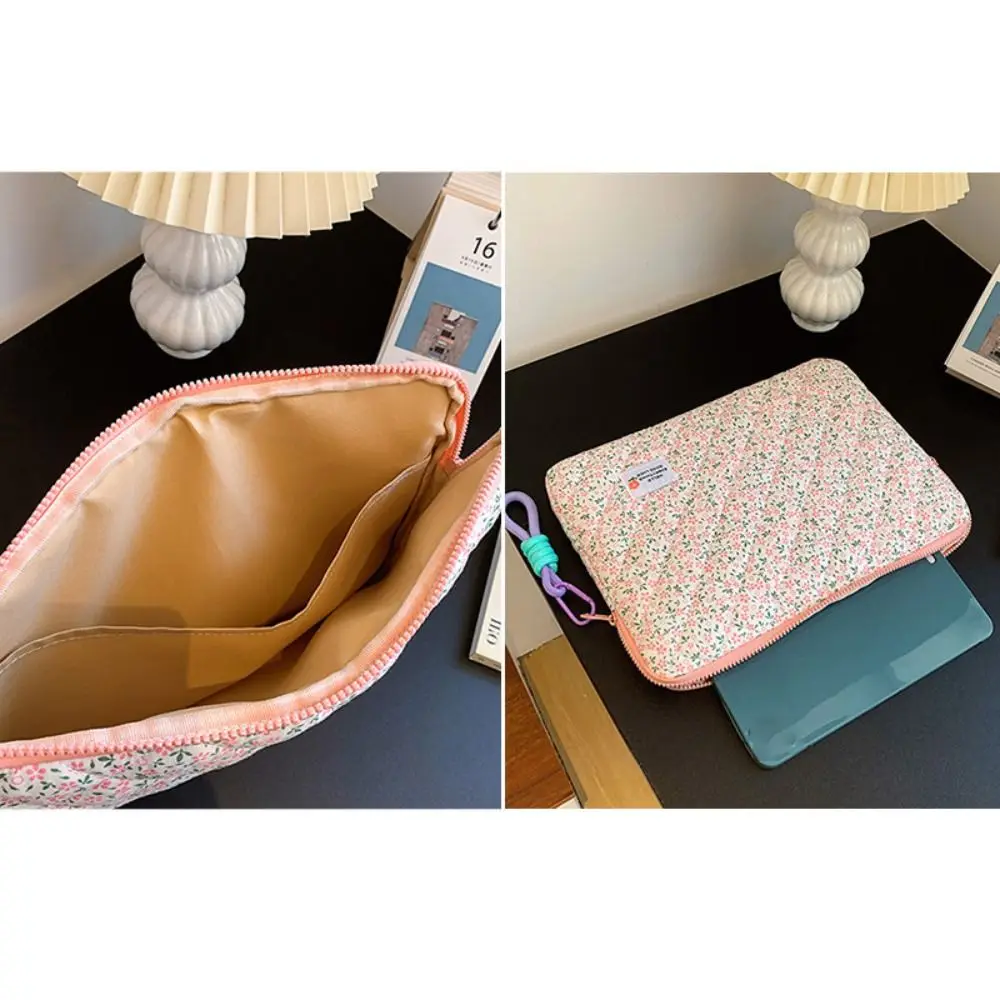 Flower Pattern Laptop Sleeve Portable 11 13 14 Inch Notebook Tablet Pouch for MacBook Air 13.6 A2681/HP /ASUS/Ipad Pro12.9