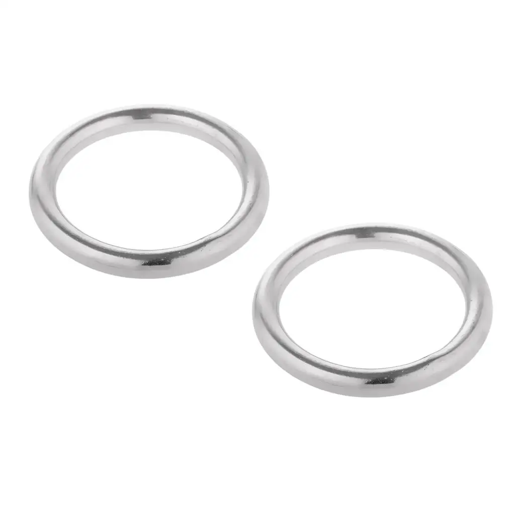 High Precision Polished Stainless Steel O Ring Rust Resistant Binding Ring Marine Grade for Luggage Bags Hammock Yoga