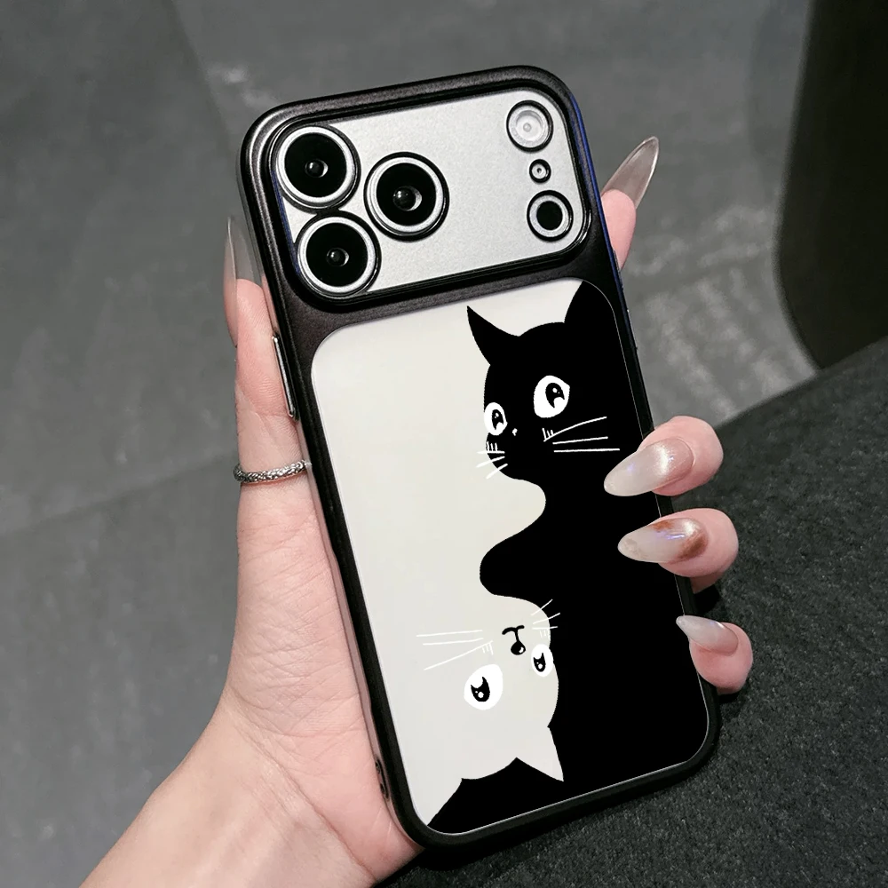 Niedliche Kätzchen-PC-Schutzhülle für iPhone 13 14 Pro Max Hüllen iPhone 17 11 12 13 ProMax 16 14 15 Plus 17 Air Kawaii Katzen-Funda – Detail 2