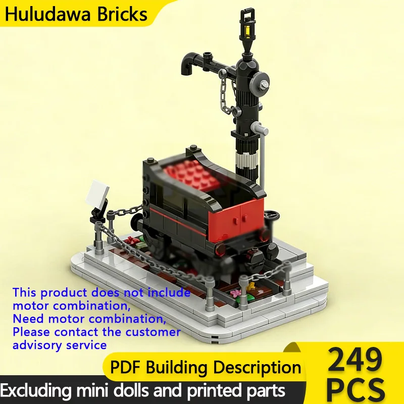 

Модель городской улицы MOC: Железнодорожный комплекс из строительных блоков, модульная технология, подарки для детей на праздники, набор для сборки игрушек