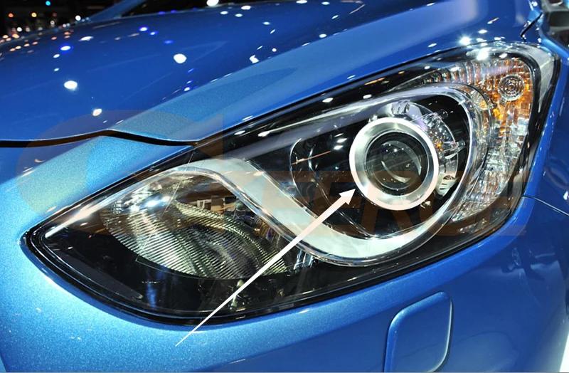 For HYUNDAI I30 GD 2011 2012 2013 2014 2015 2016 Projector Headlight Excellent Ultra Bright CCFL Angel Eyes Halo Rings Kit Light