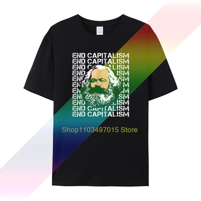 brand men shirt Karl Marx End Capitalism Socialist Leftist Funny T Shirt