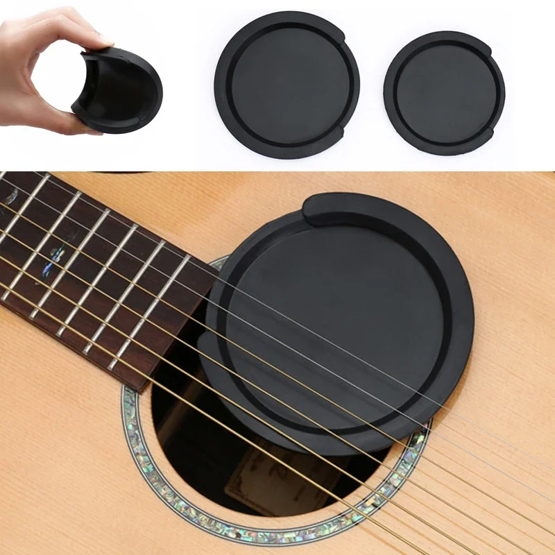 Silicone Classic Guitar Buster Sound Hole Cover Guitar Noise Reduction 2 Sizes Buffer Block Stop Plug Parts