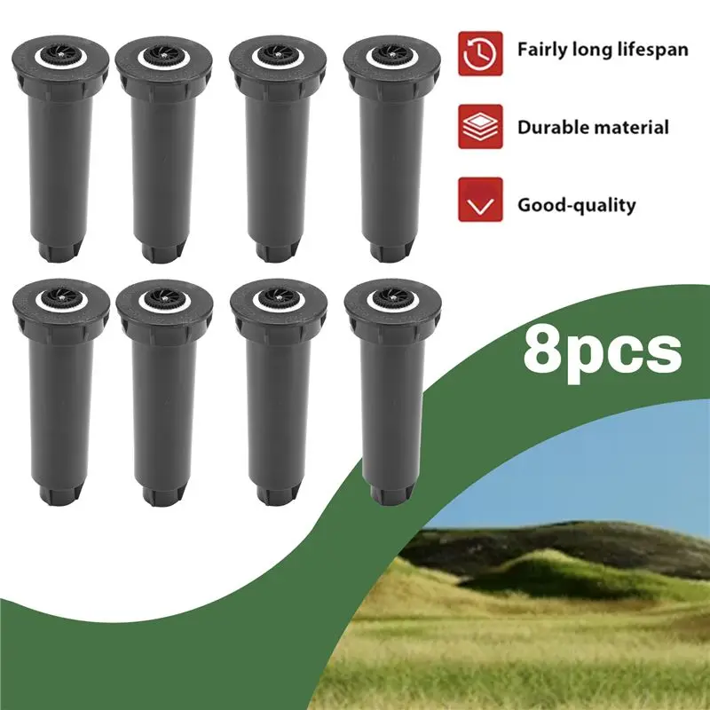 A67P-8Pcs Professional -Up Sprinkler Adjustable Spraying Distance In 3 - 6M For Grassland/Garden/Lawn Sprinkler Irrigation