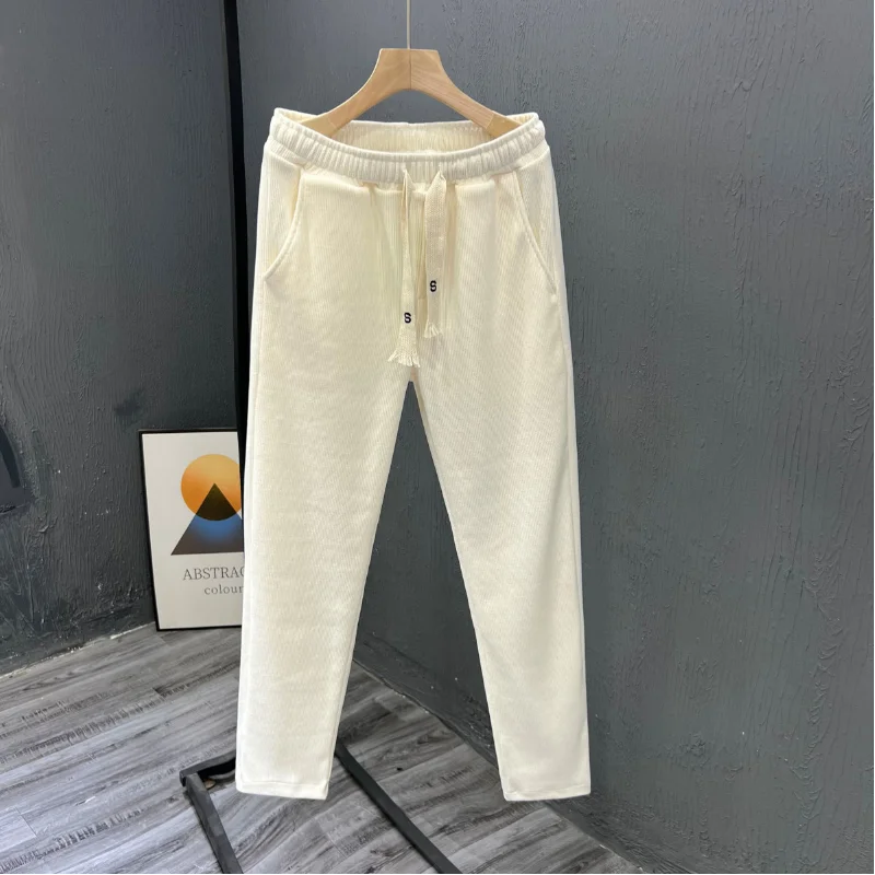 The Latest American Retro Loose Fitting Men's Casual Pants the Spring and Autumn Season with Drooping Straight Tube Mop Pants