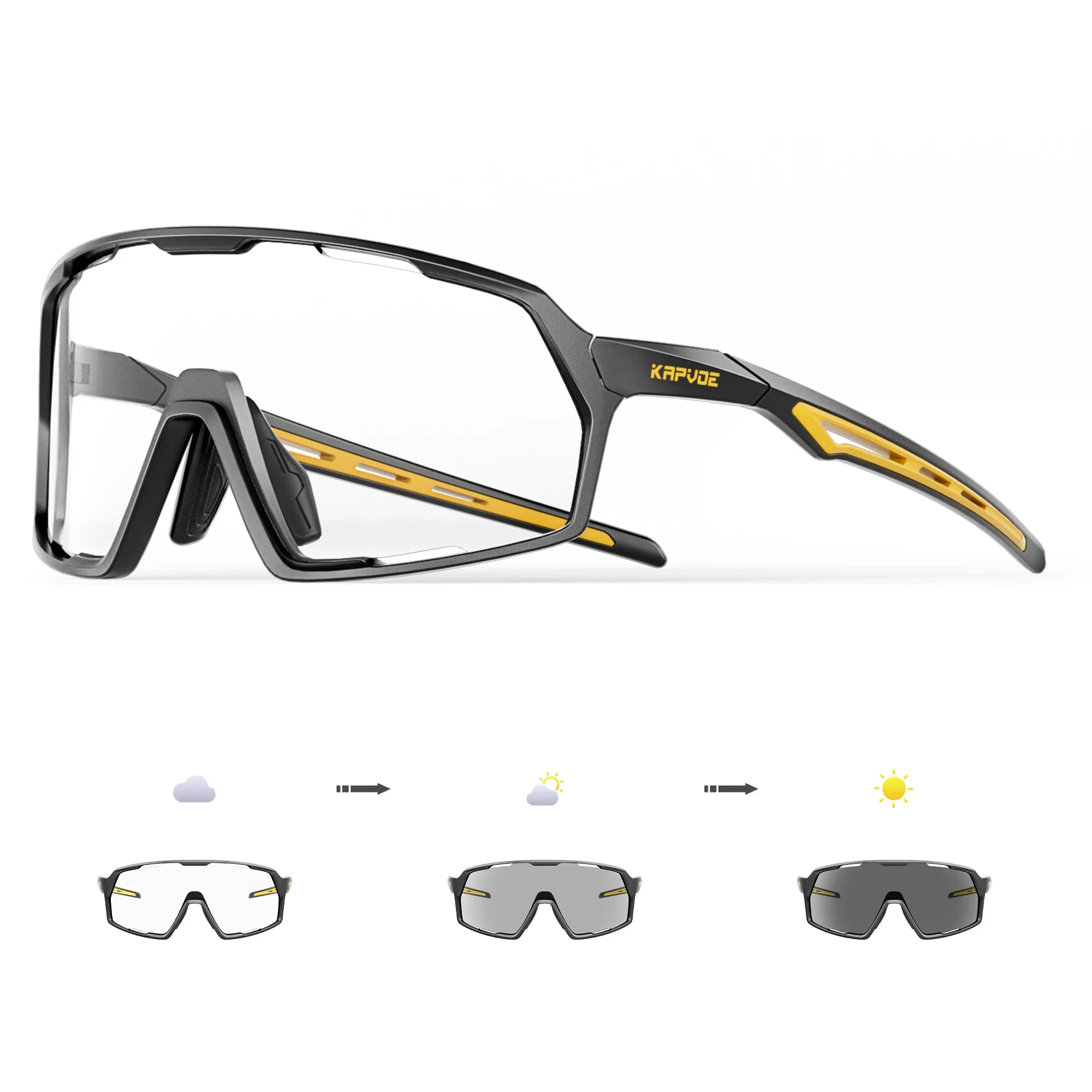 Kapvoe Photochrome Sonnenbrille Mann MTB Klettern Gläser Outdoor Sport Fahrrad Radfahren Gläser Frauen Fahren Fahrrad Brille UV400 9