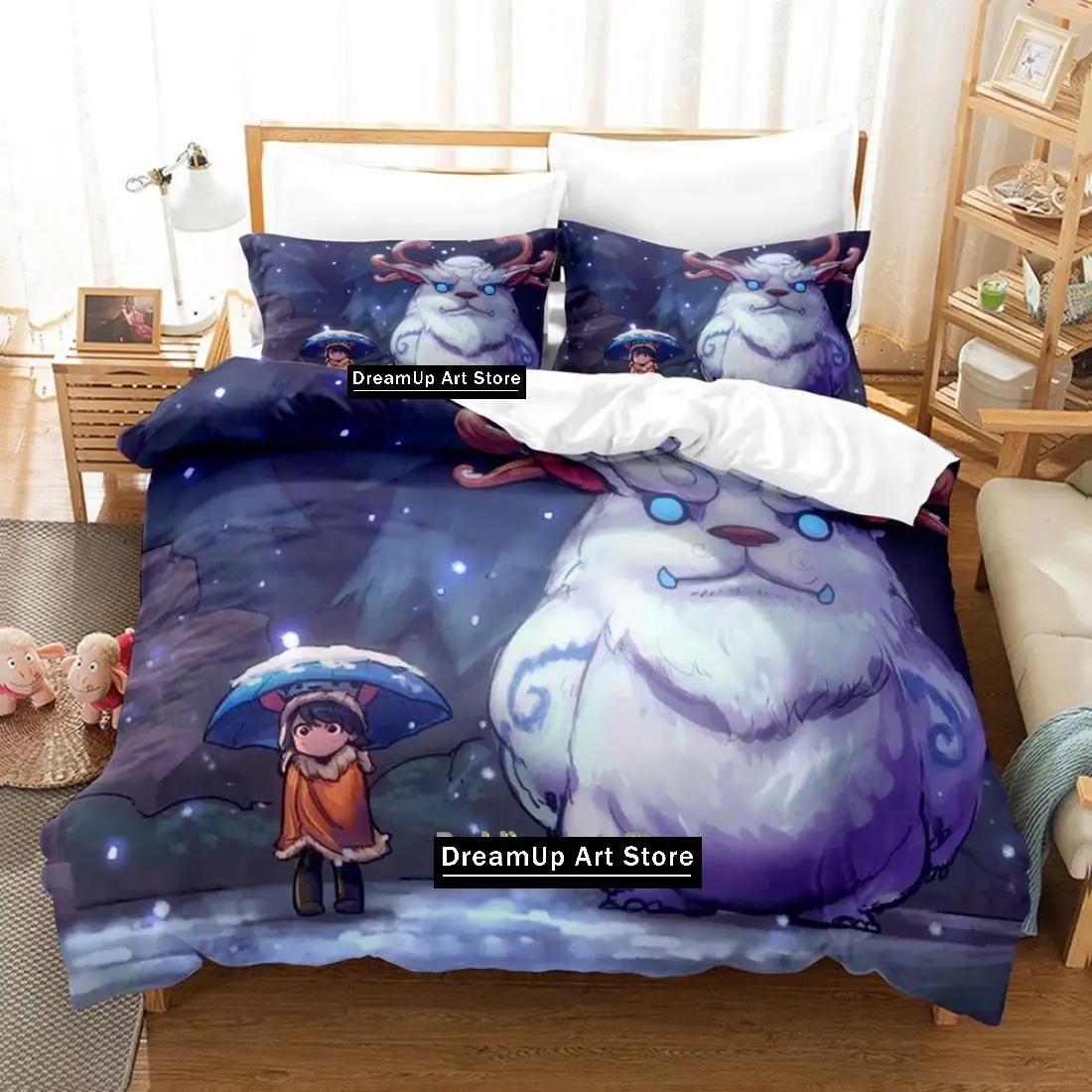 Personality League Of Legends Nunu Bedding Set Boys Girls Twin Queen Full Size Duvet Cover Pillowcase Bed Adult Bedroom