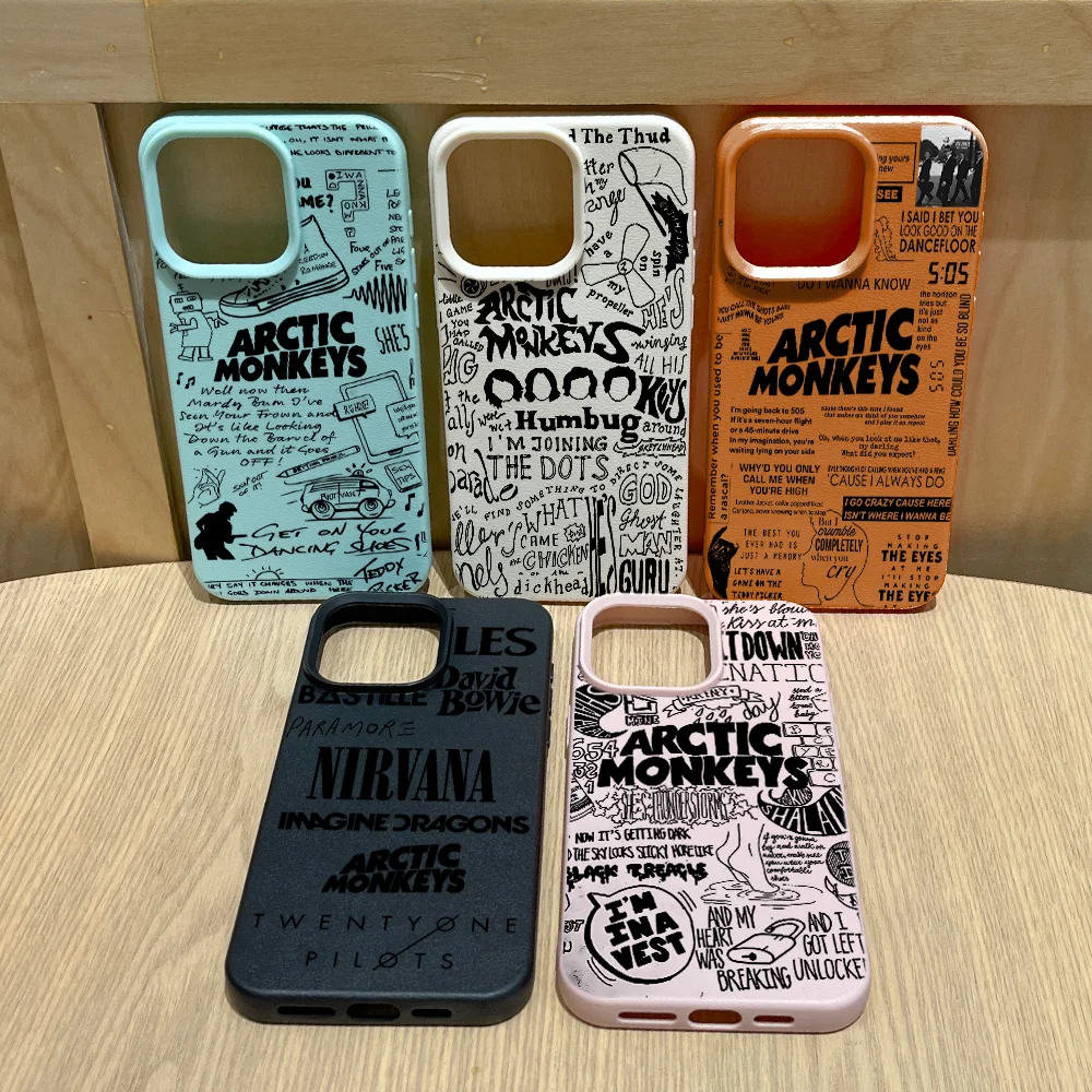 Lichee leather pattern Hot A-Arctic Monkeys Band Phone Case For Samsung A36 A26 A55 A35 A16 A54 A34 A25 A24 A15 A14 A05S 4G 5G