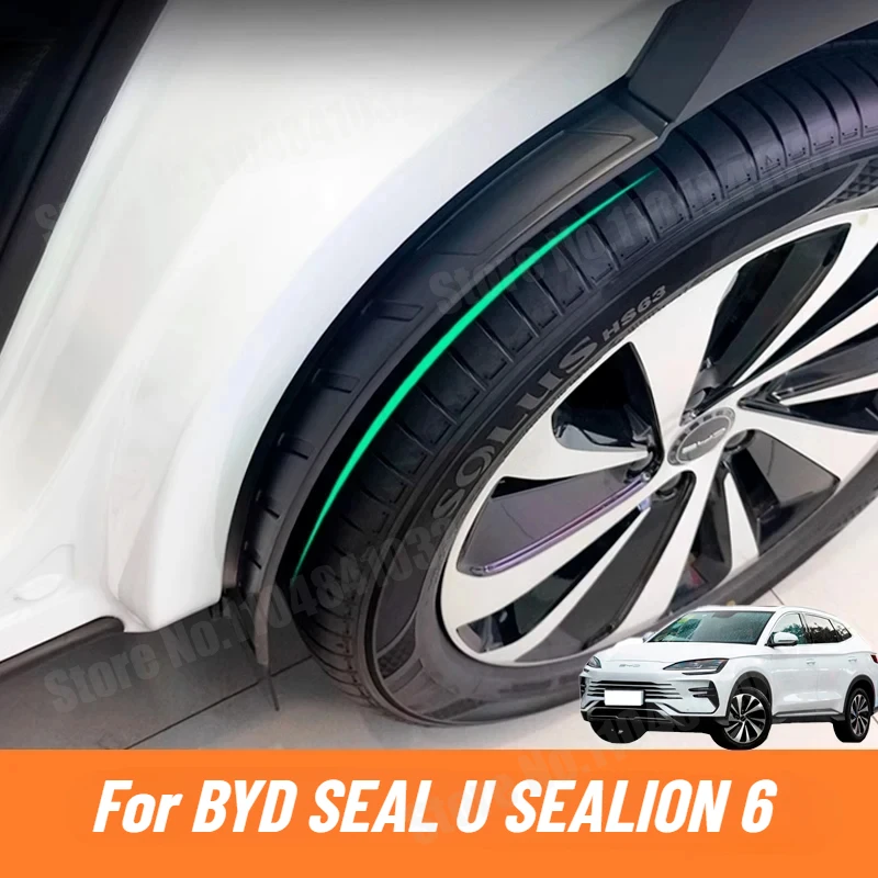 

Car Mudguard Body Protector Cover For BYD SEAL U SEALION 6 2023 2024 2025 Anti-collision Strips Car Wheel Fenders Mud Guard