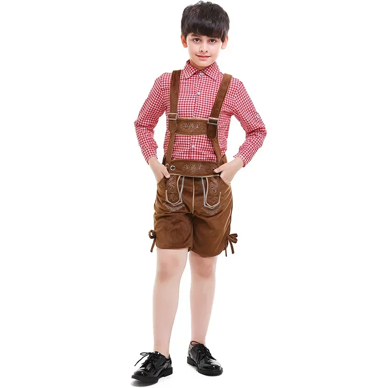 Oktoberfest Costume Lederhosen Bavarian German Festival Beer Cospaly For Boy Teen Boys