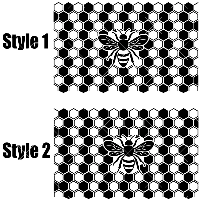 Bee Honeycomb Pattern Car Stickers Decoration Triangular Window Decor Universal All Vehicle Accessories Waterproof Vinyl Decal