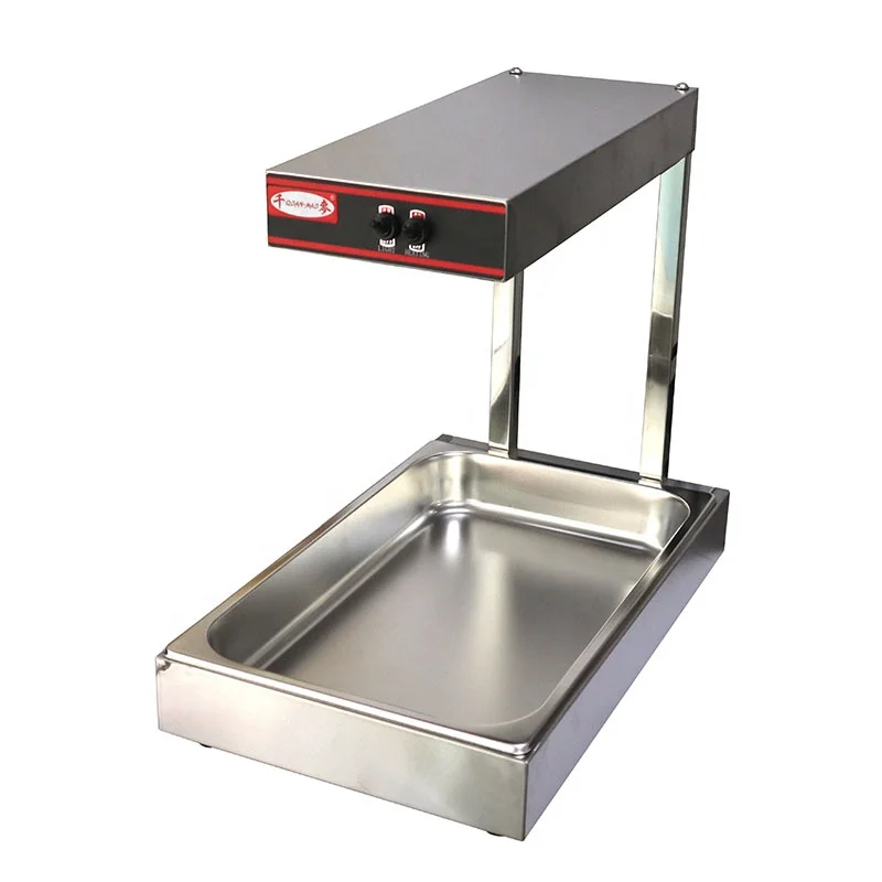 Commercial Food Heater Heating Insulation Cabinet Potato Chips Heater Counter