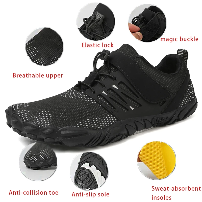 Nowy Unisex Outdoor boso buty do wspinaczki oddychające buty górskie męskie buty do wspinaczki i biegania obuwie rowerowe