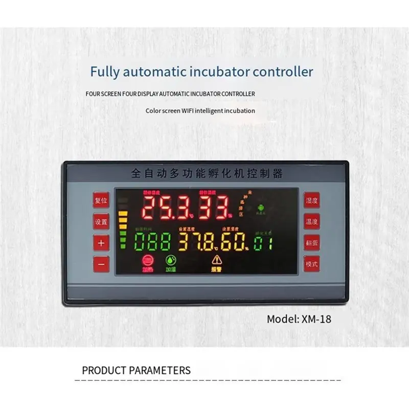 My Home XM-18 Incubator Temperature Controller Egg Hatcher Thermostat Turn LED Temp Control Full Auto Hatch Color Screen