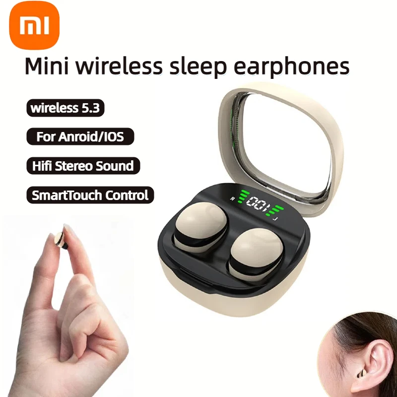 Xiaomi Mini Draadloze Koptelefoon Bluetooth 5.3 Voor Android/IOS Ultra Lange Batterijduur Ruisonderdrukking Touch Slaap Oortelefoon