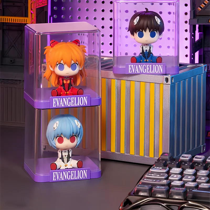 Funism Evangelion Chibi Series Blind Box Look Up Mini Figure Desktop Ornament Display Case Included Collectible Official Gift