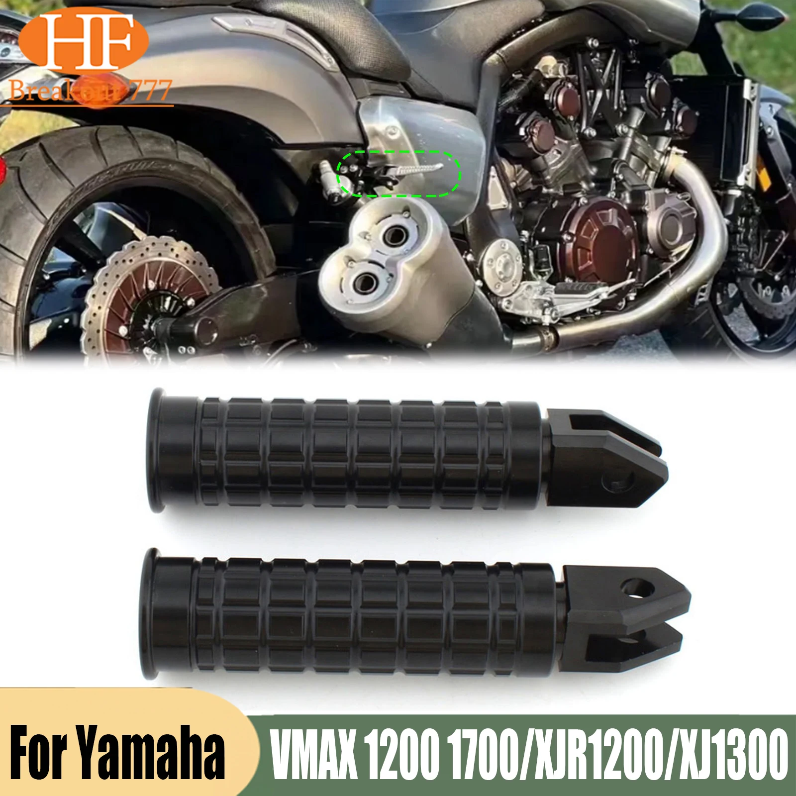 Motorcycle Gear Shift Brake Pedals Toe Shifter Peg Foot Pegs For Yamaha R6 R1 MT-01 MT-03 FZS1000 VMAX 1200 1700/XJR1200/XJ1300