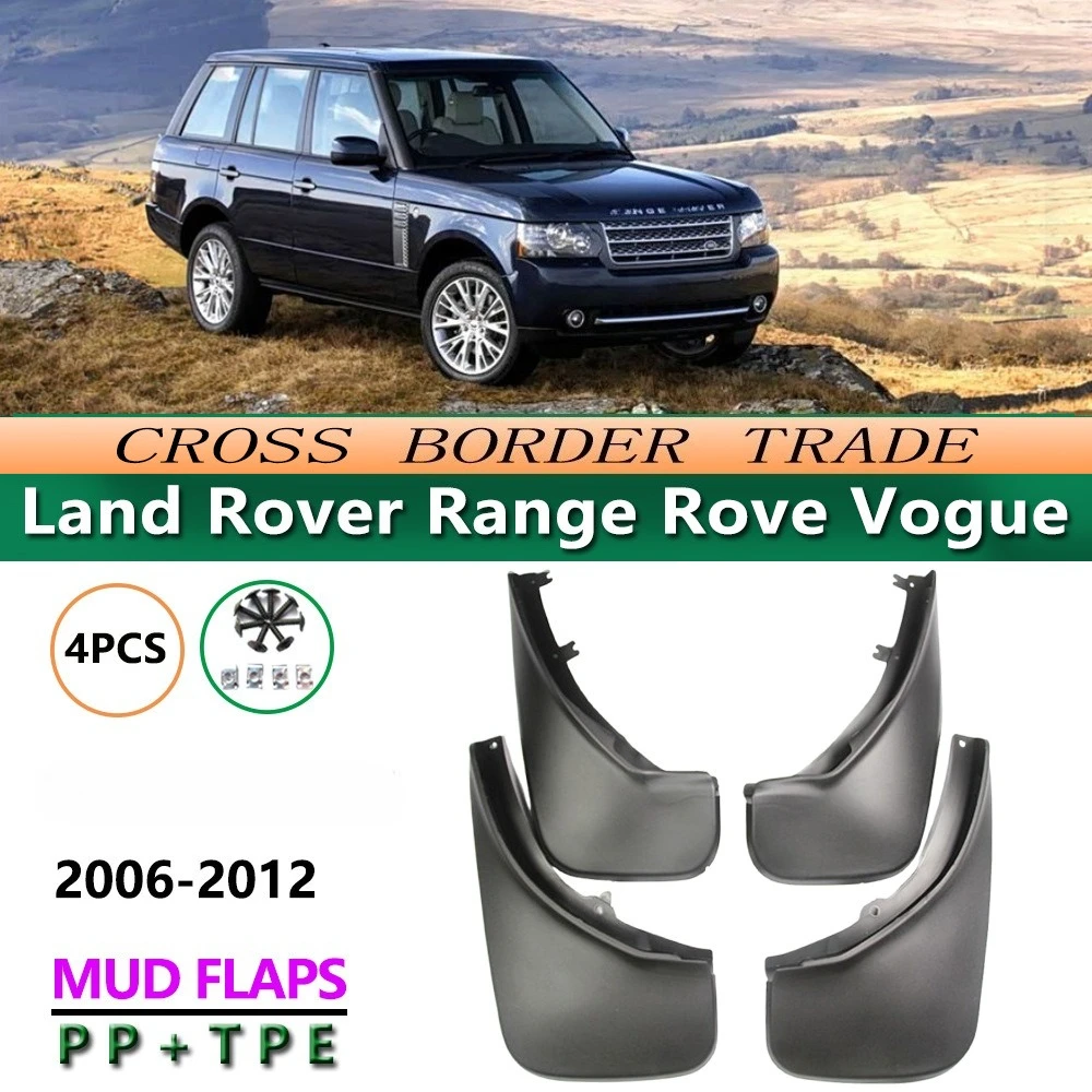 For Range Rover Vogue L322 2006-2012 Front Rear Mud Flaps Splash Guards ABS Plastic Body Kit Accessories