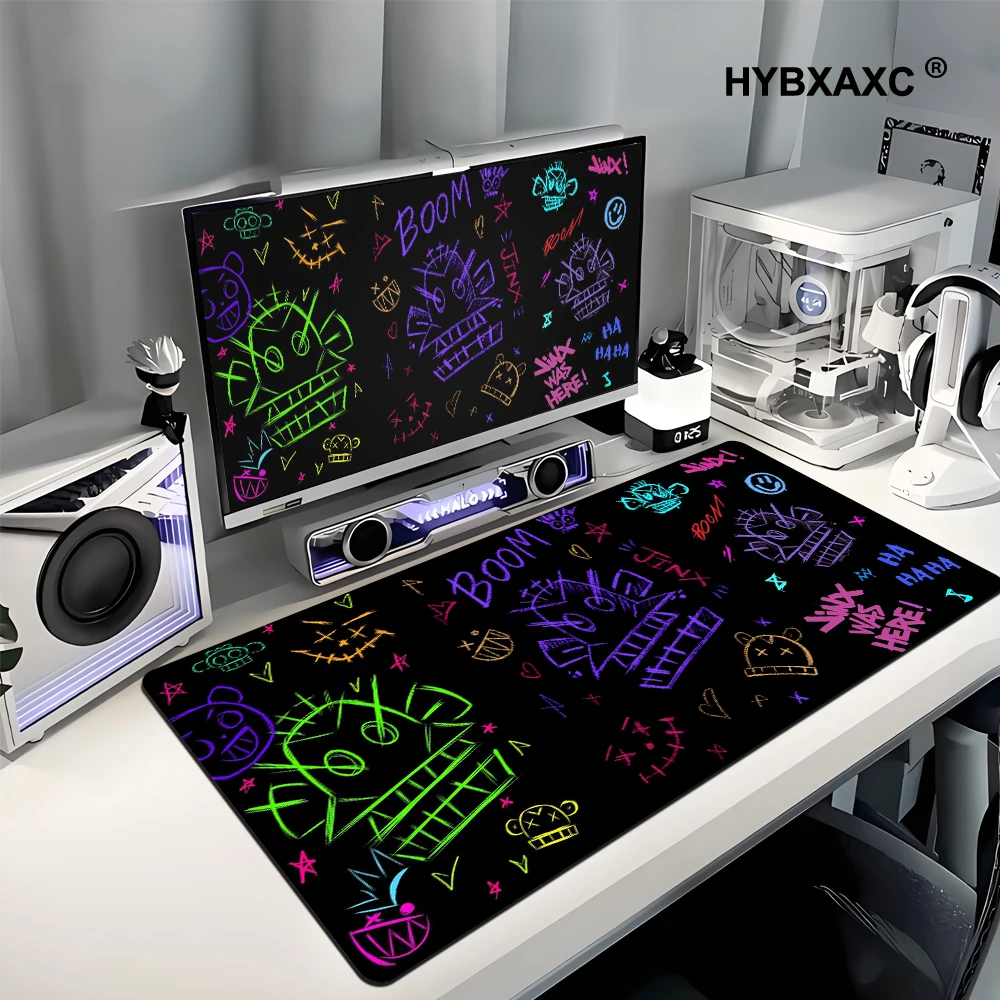 

Коврики для мыши JINX VI Коврик для мыши Клавиатура Коврик для мыши 400*900 мм Аниме Arcane Коврики игровые аксессуары Ковер для геймера Коврик LOL Большой настольный коврик