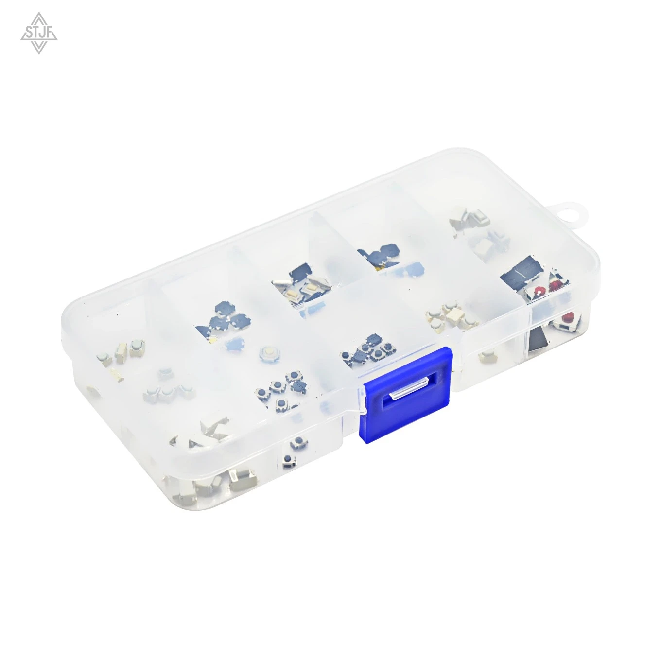 STJF 250Pcs 10-Types Tactile Push Button Switch Car Remote Control Keys Button Touch Microswitch