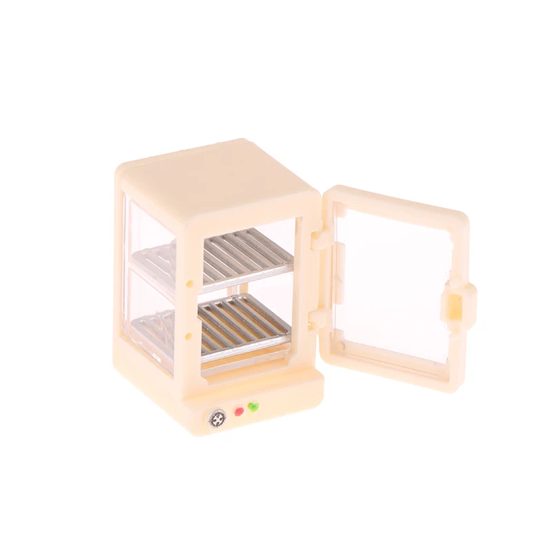 1/12 Dollhouse Bread Desserts Display Cabinet Model Dollhouse Mini Kitchen Furniture Decoration Dolls House Accessories