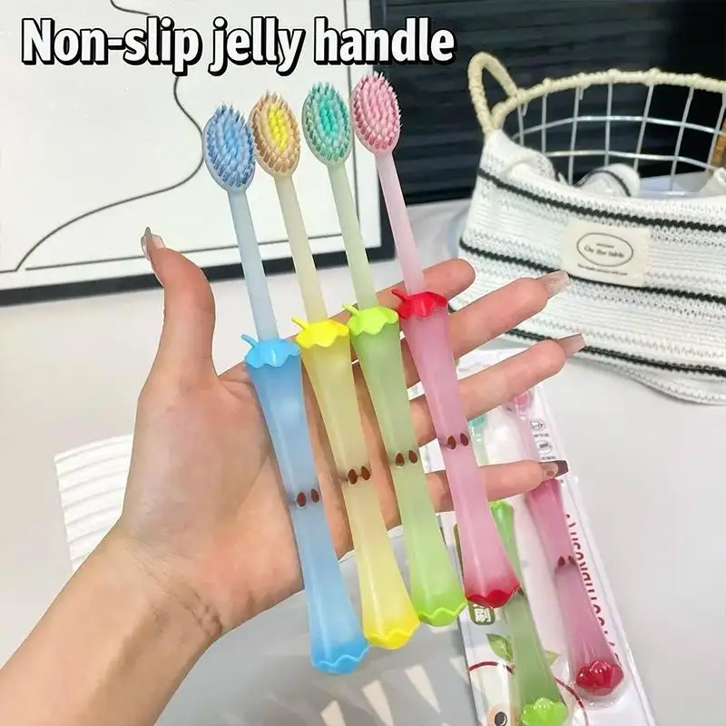 Gentle Soft Bristle Adult Toothbrush 2 Pack for Teeth Whitening Effective Oral Care for Sensitive Gums