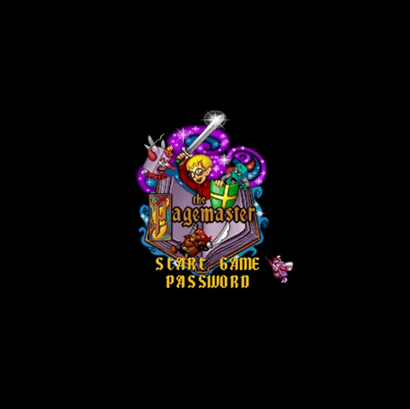 Pagemaster، بطاقة الألعاب الرمادية الكبيرة 16 بت لمشغل ألعاب NTSC شحن سريع