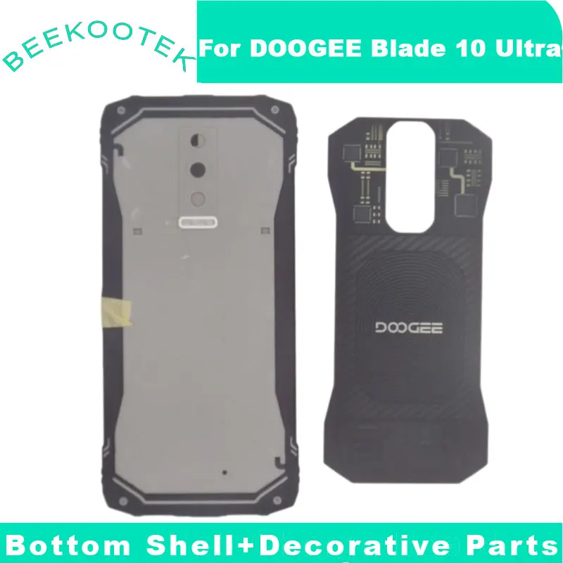 New Original DOOGEE Blade 10 Ultra Back Cover Bottom Shell Battery Cover Decorative Parts Accessories For DOOGEE Blade 10 Ultra