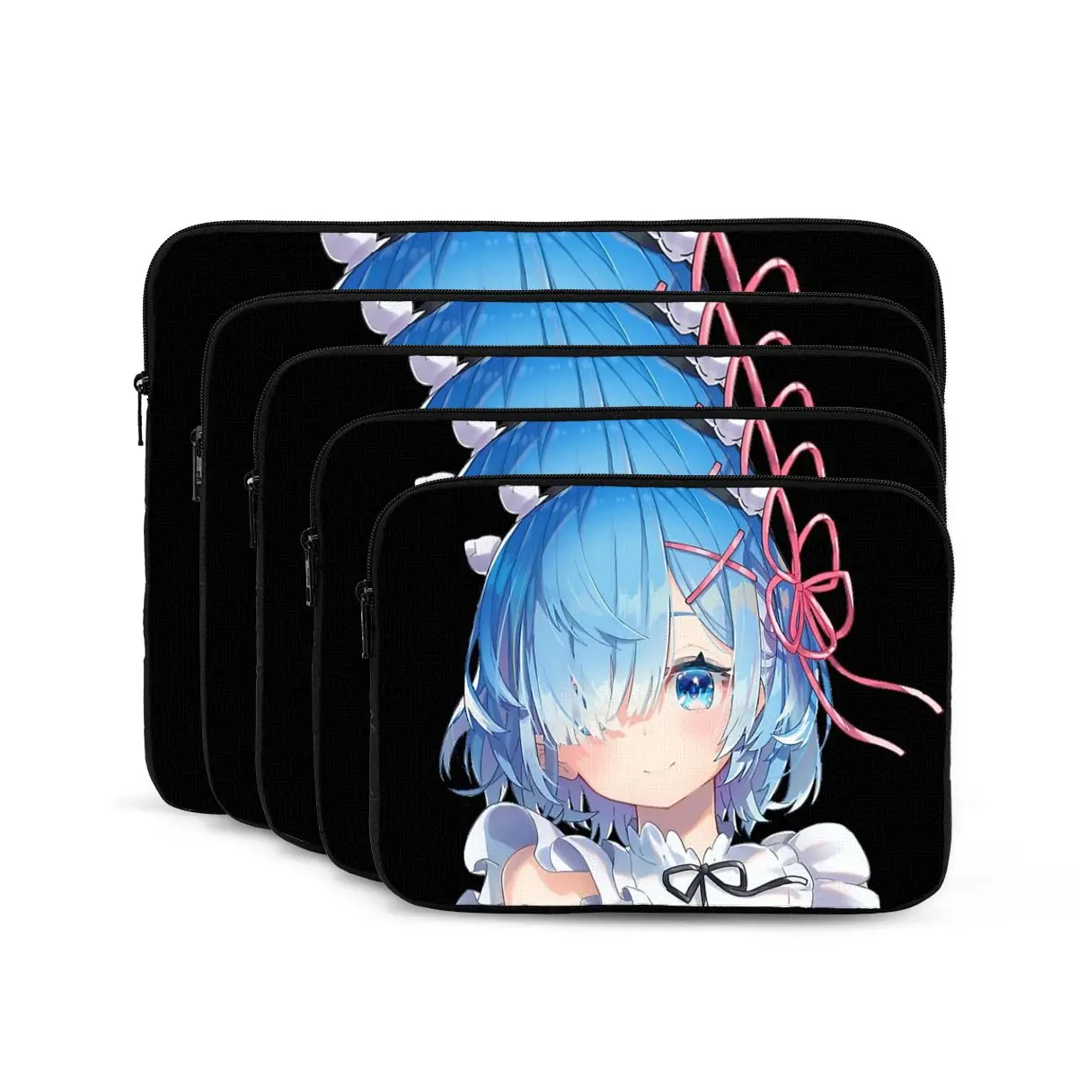 Re Zero - Rem Maid Smile Computer ipad Laptop Cover Case17 15 13 12 10 Inch Laptop Sleeve Bag Portable Cover Fundas Pouch