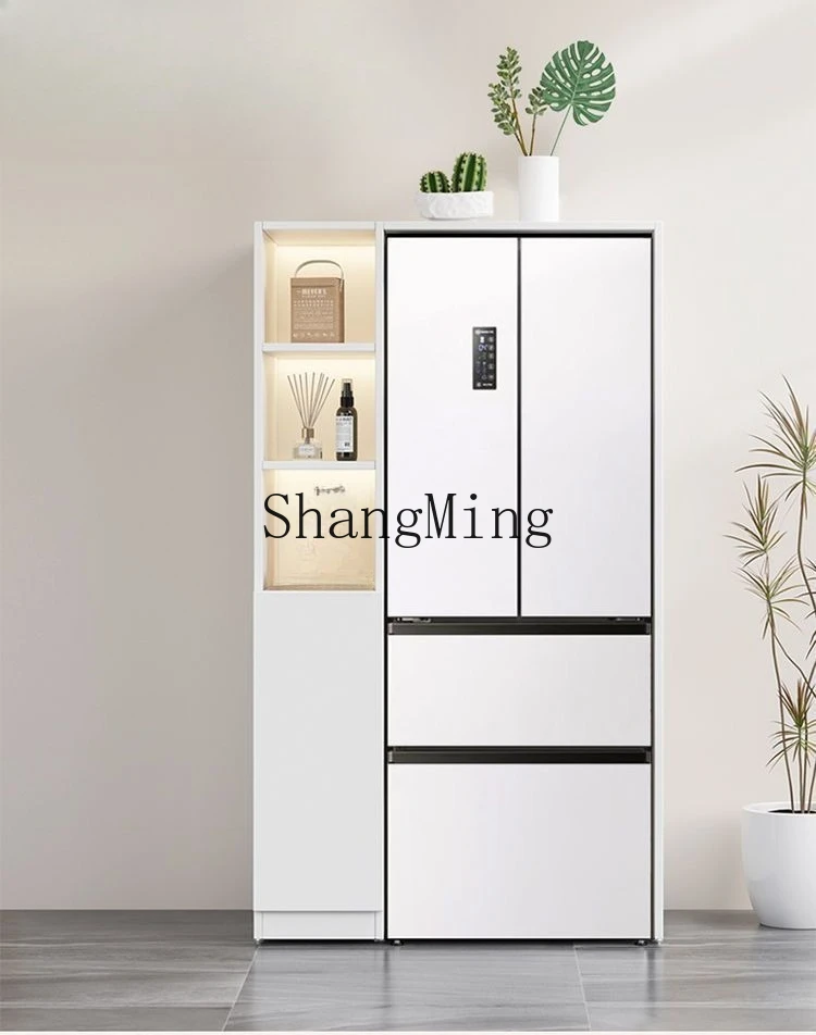 SM balcony double machine stacked combined cabinet small apartment integrated honeycomb aluminum storage washing machine cover