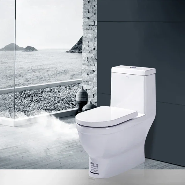 Bathroom Toilet,Sanitary Ware Bathroom New One Piece S-trap Sets Toilet Seat Ceramic