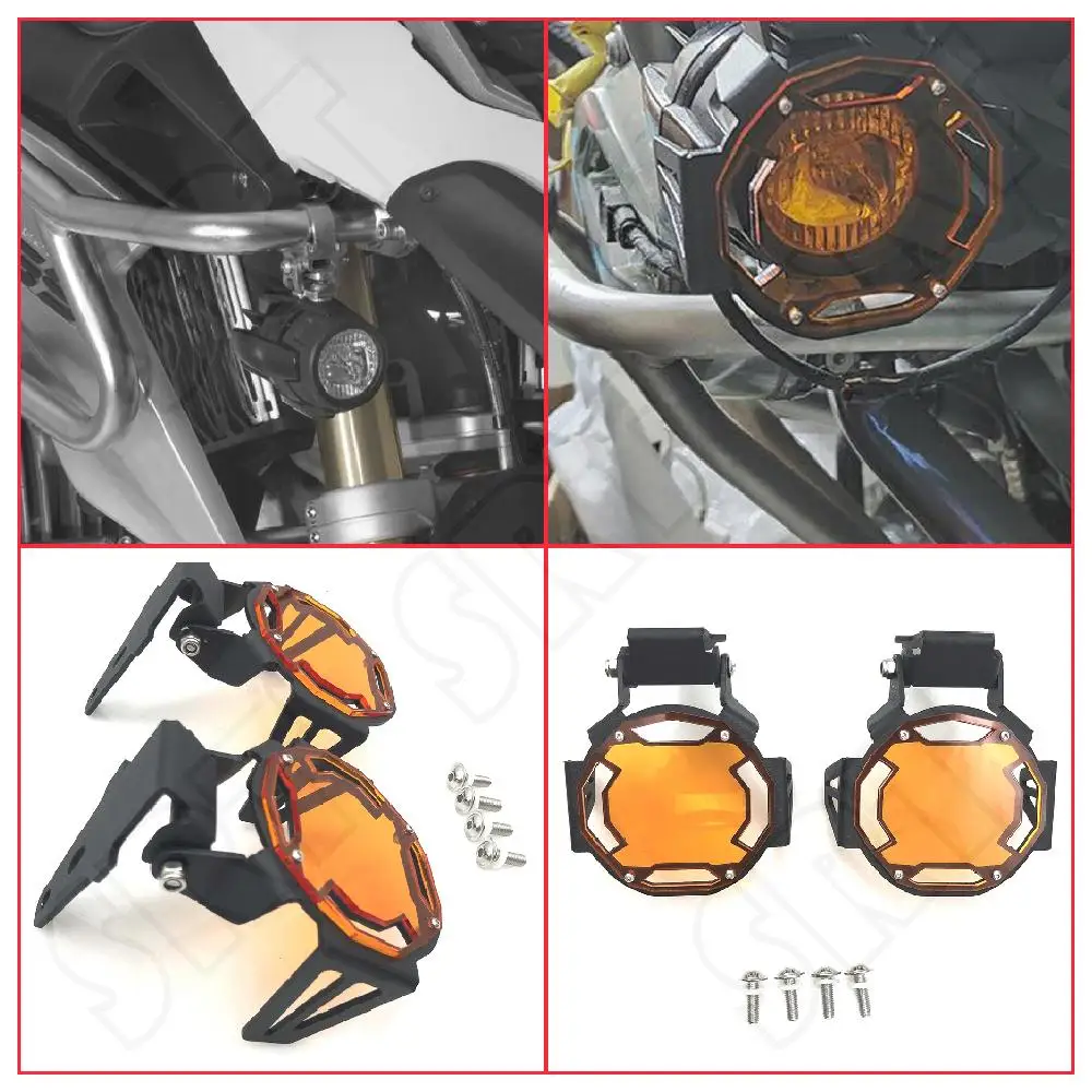 Fits for BMW R1250GS R1200GS LC ADV GS R1200 R1250 2013-2022 Motorcycle Front Fog Light Protector Guard Adjustable Lamp Cover