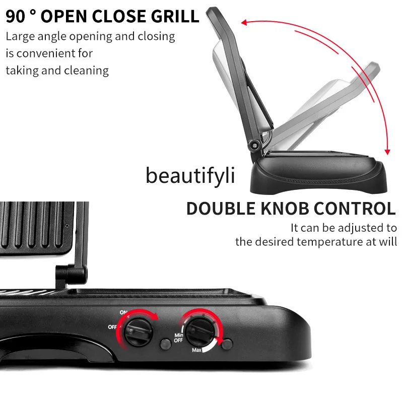 فرن شواء منزلي، مقلاة خبز كهربائية متعددة الوظائف