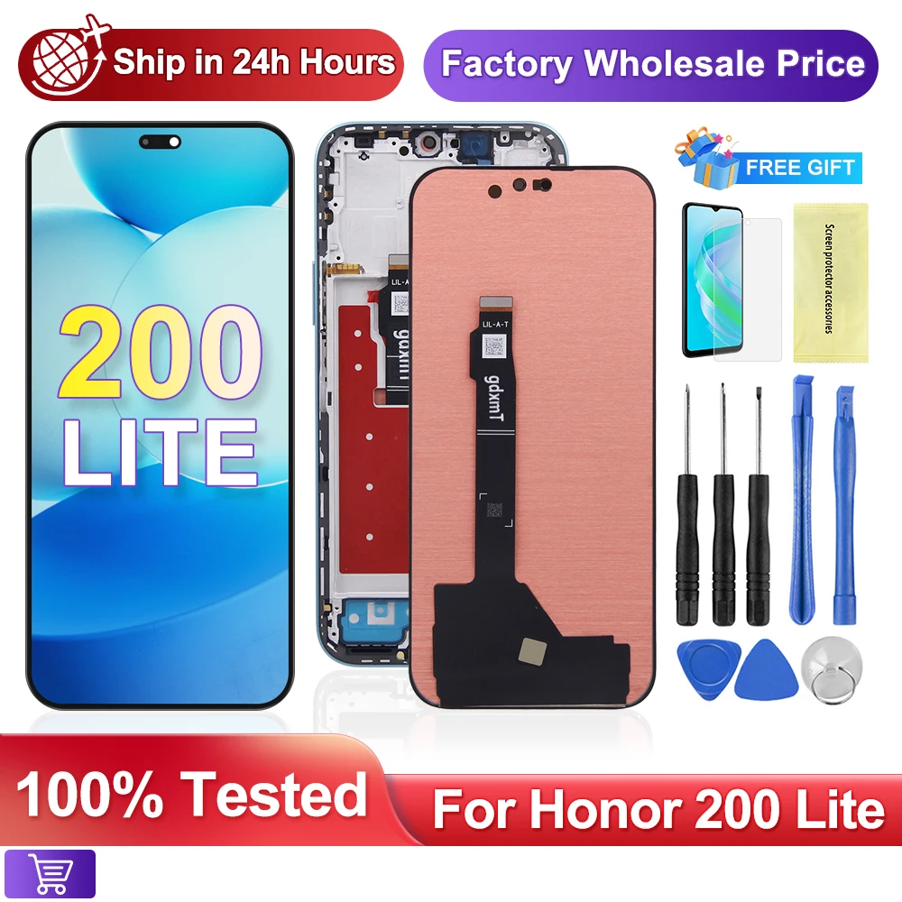 High qulity Screen For Huawei Honor 200 Lite LCD Display Screen Touch Digitizer For Honor 200Lite LCD Display Replacement