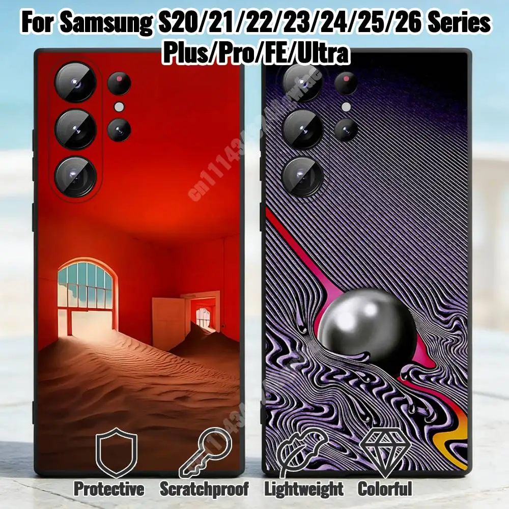 T-Tame I-Impala Album Cover Phone Case for Samsung Galaxy S21 S22 Ultra Plus S23 S24 FE Lite S25 S26 Shockproof Cover