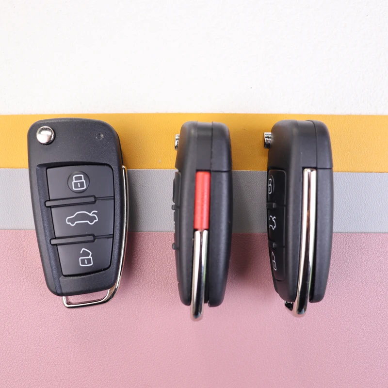 For Audi  3 4 Buttons Car Remote Key Housing TT A2 A8 A6 A6L A4S5 C5 C6 B6 A4L A5 Q5 S RS Q7 B7 Q3 A3 Key Case Shell