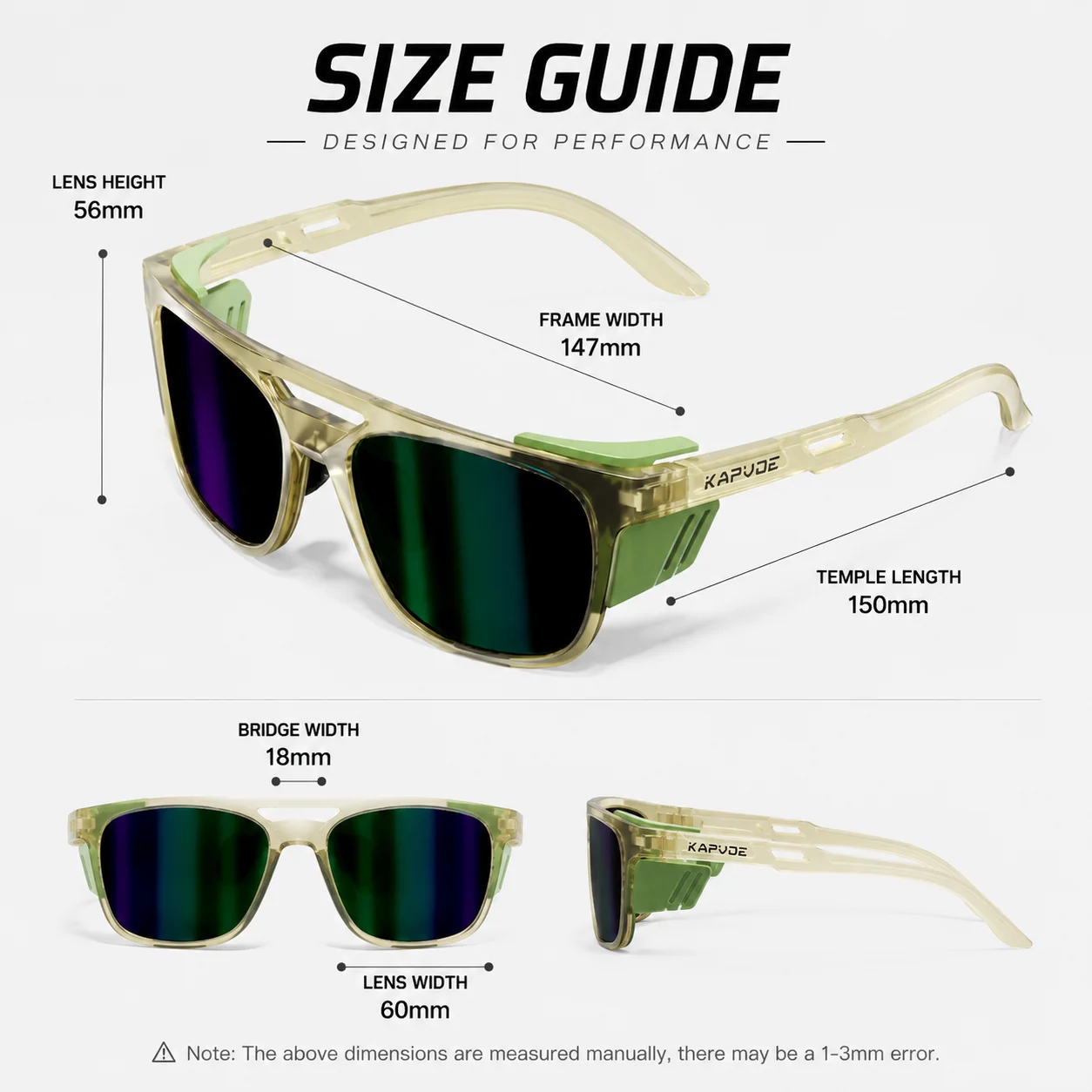 Kapvoe Photochromic Cycling Glasses  Anti Fog No Ghosting Sports Eyewear Outdoor Men Women MTB Road Bike UV400 Sunglasses
