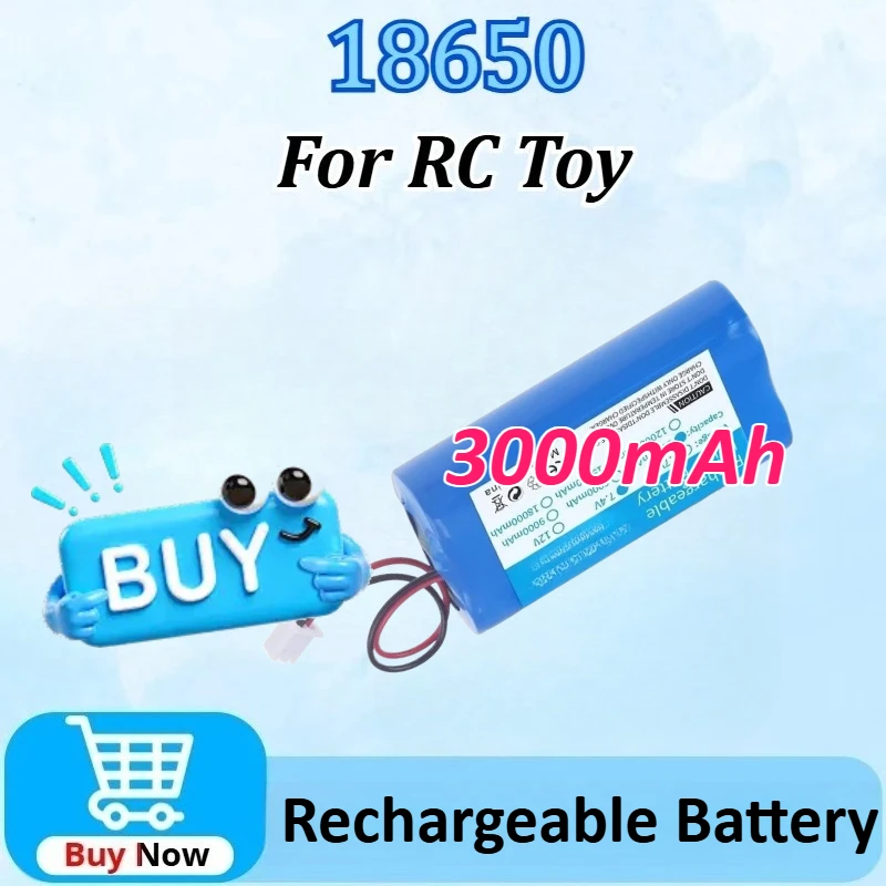 

18650 2S 7.4V 3000mAh Li-ion Rechargeable Battery Pack with 18650-2S Lithium Battery for Megaphone Speaker Parts