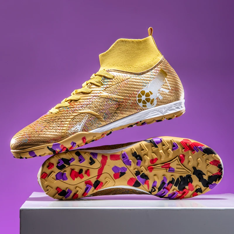 Nuovi Scarpini da Calcio Professionali Unisex Antiscivolo, Scarpe da Calcio per Esterni, Sneakers Sportive per Allenamento e Partite di Futsal