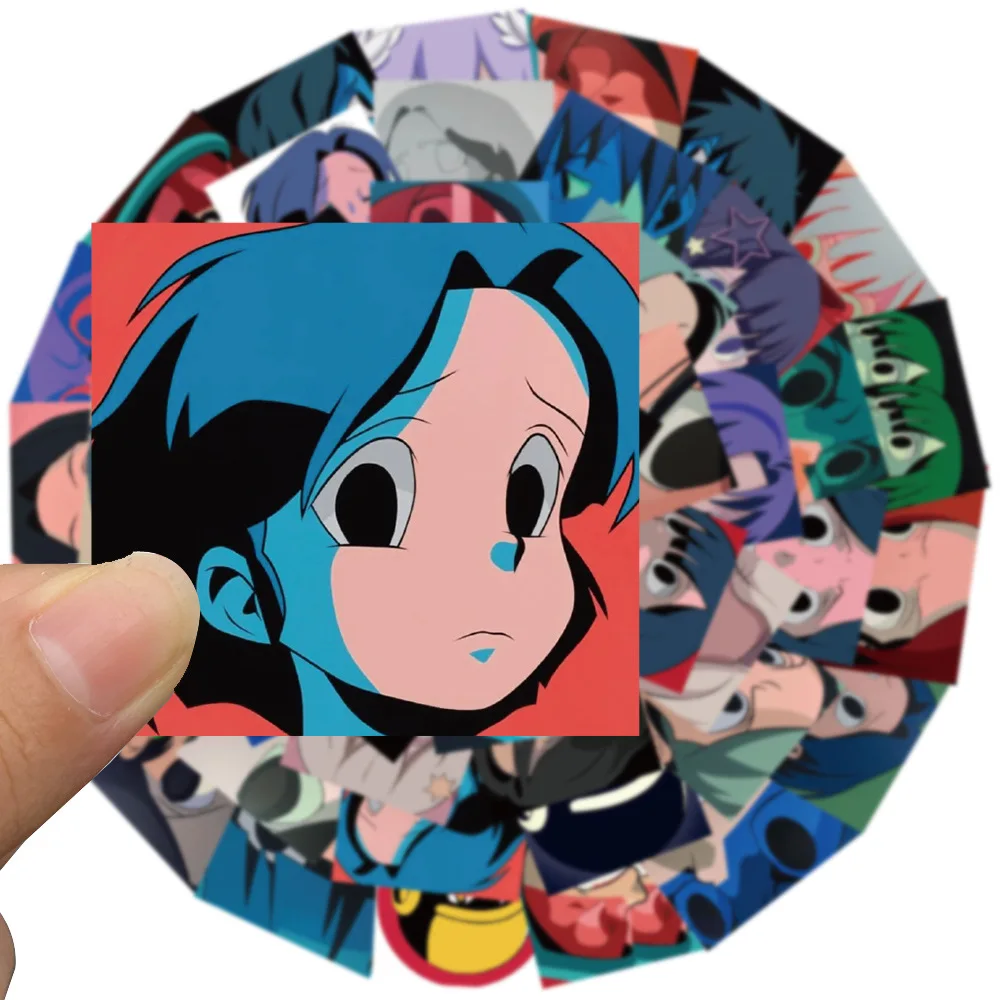 Aokizy หมวกกันน็อคสเก็ตบอร์ดสติกเกอร์กันน้ำลายกราฟฟิตีตกแต่งตามสั่ง50ชิ้น