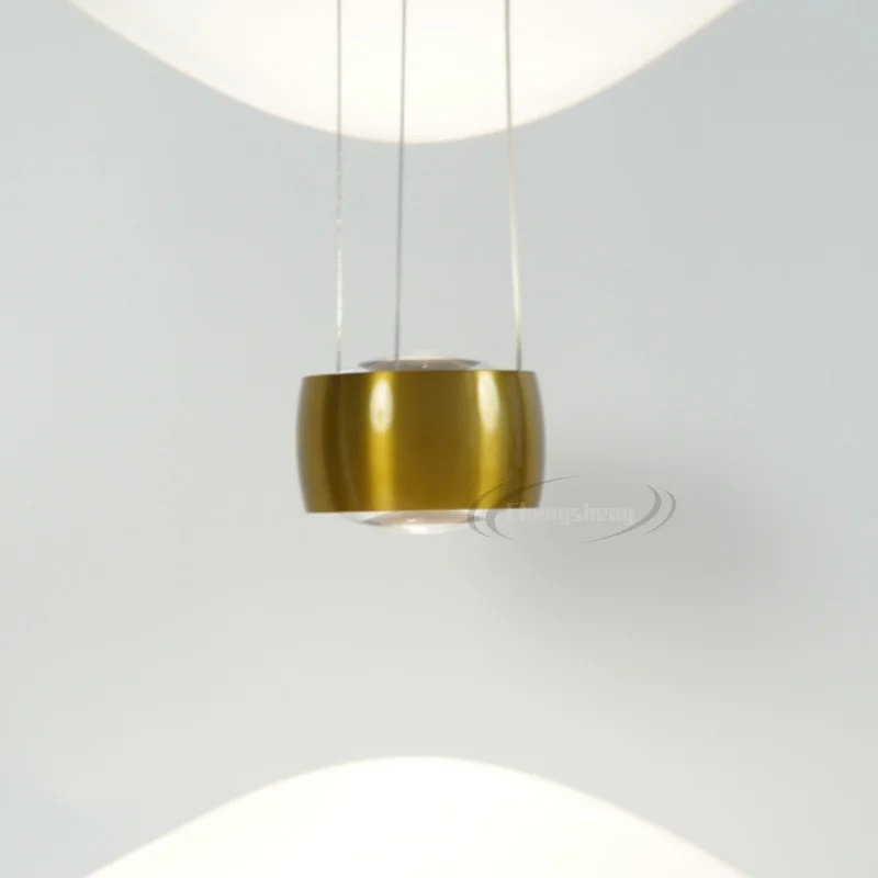 Minimalist Hanging Lights for Bedside Gold White Dining Room Kitchen Island Pendant Lights Home Decorative Metal Luster